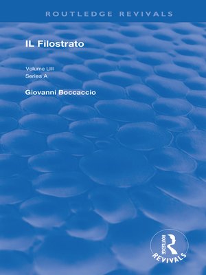 cover image of Il Filostrato
